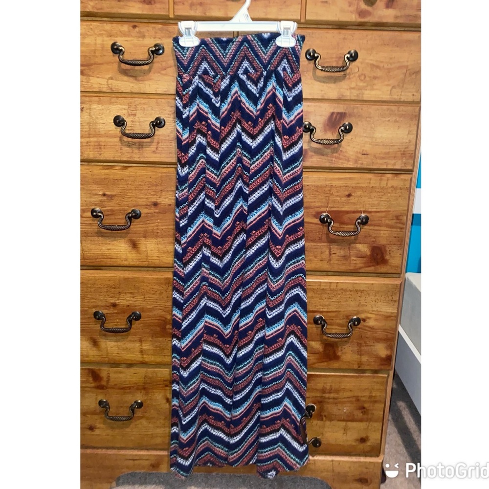 Long, multicolor skirt, size small